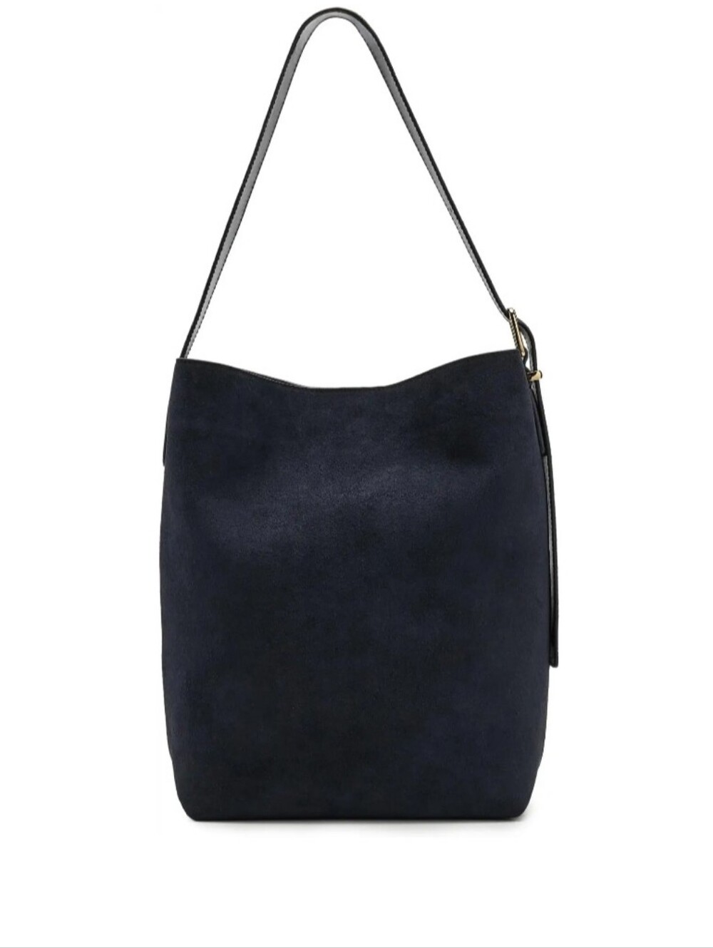 The Essential Bucket Tote in Suede in Juniper Berry